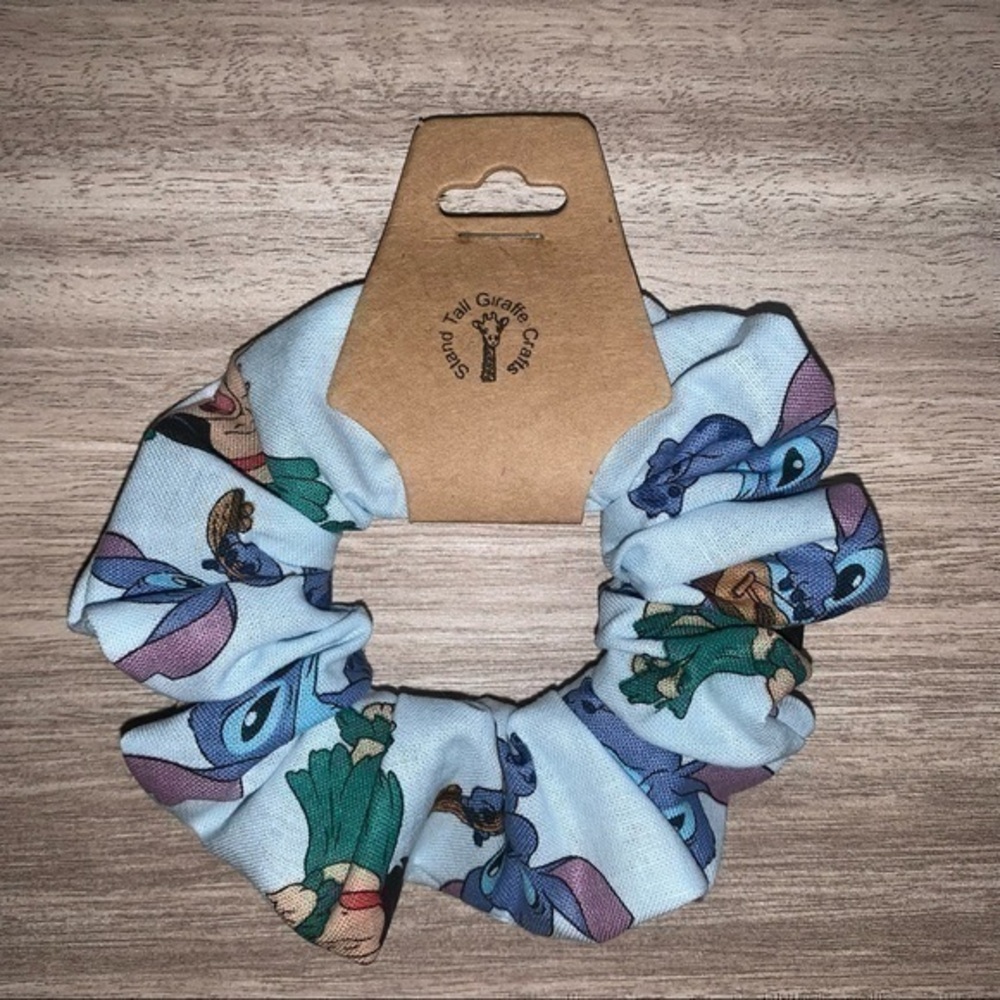 $7ea or 3/$15 Disney Lilo/Stitch ohana hair Scrunchie new